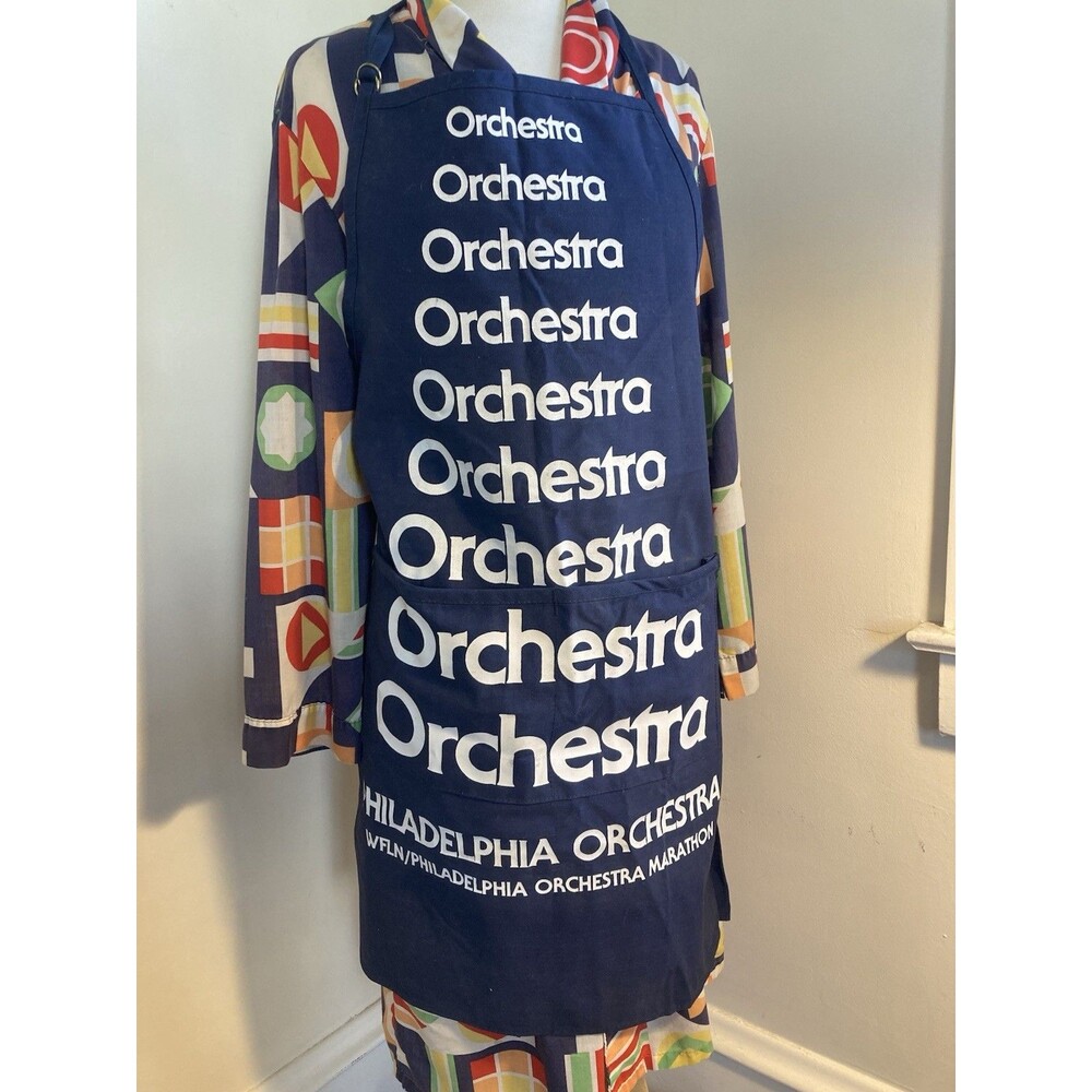 Classical Music Philadelphia Orchestra WFLN radio Chef Apron w/ 2 Pockets Cotton